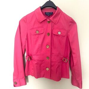 Jones New York Orange Cotton Jacket size S